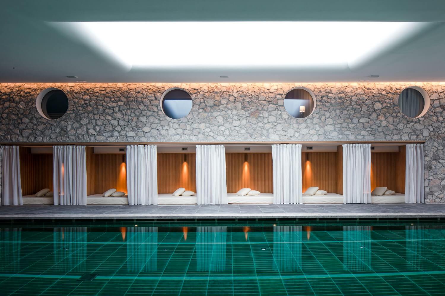 Faloria spa pool — semi-Olympic indoor pool