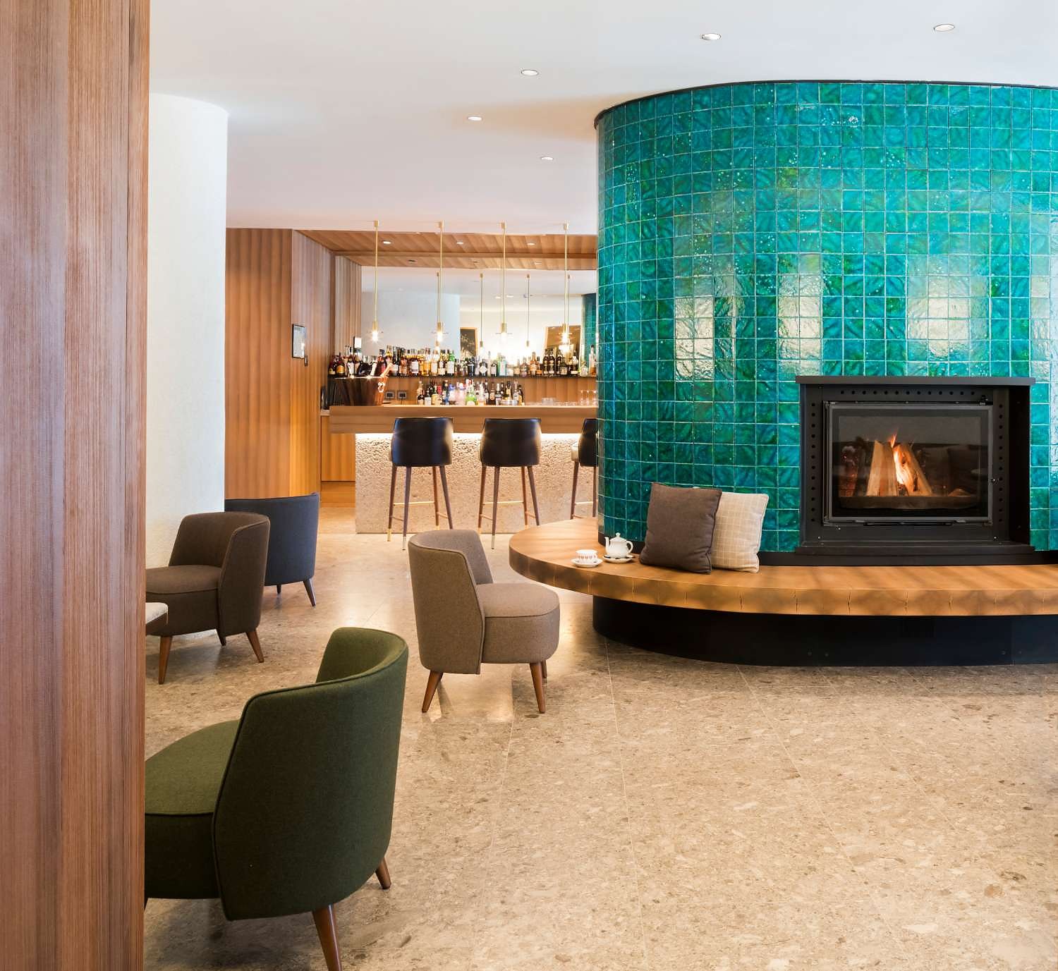 Lounge Bar fireplace