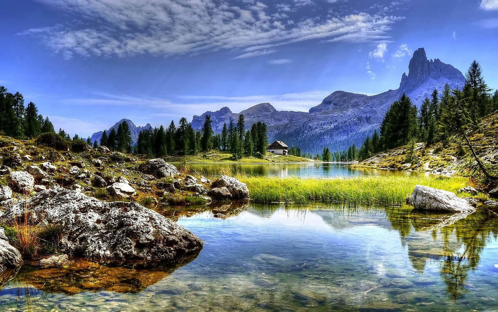 Dolomites summer panorama from Cortina