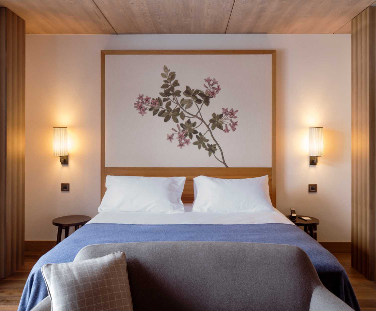 Faloria room interior — alpine materials